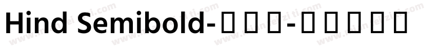 Hind Semibold-半粗体字体转换